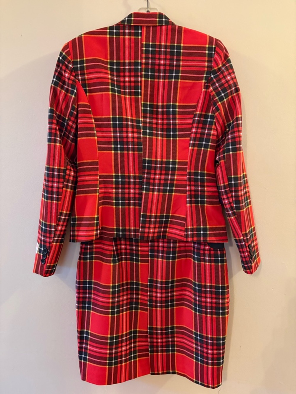 Opposuit, The Lumberjackie, Red Plaid Women's Blazer & Skirt Set, Sz 10. - Picture 2 of 16